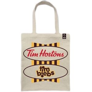 Tim Hortons X Justin Bieber Tote Bag Biebs Belieber Collectors Item Beige NWT